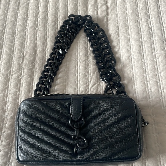Rebecca Minkoff Black Quilted Crossbody Bag - Picture 5 of 5